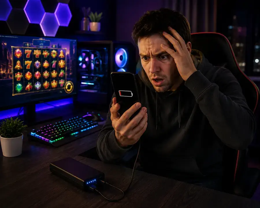Why your phone battery dies during casino sessions