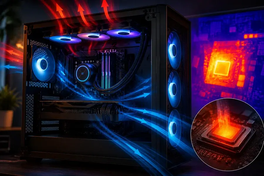 PC cooling and thermal throttling