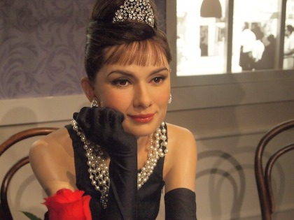 Audrey Hepburn med tiara i Swarovskikristaller